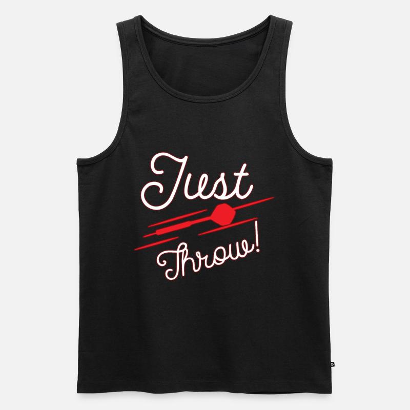 Darts Dart - Männer Premium Bio Tank Top - Schwarz