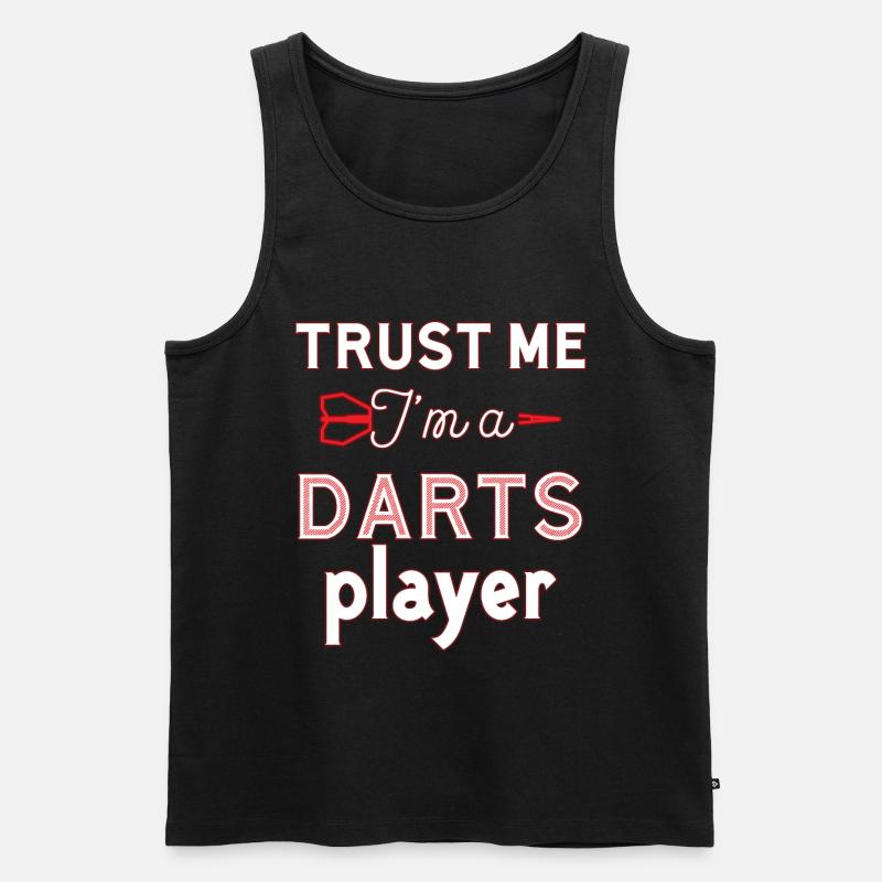 Darts Dart - Männer Premium Bio Tank Top - Schwarz