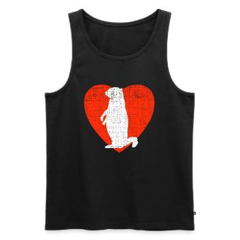 Heart For Woodchucks - Débardeur bio Premium Homme - noir - Devant - Michal (187cm)