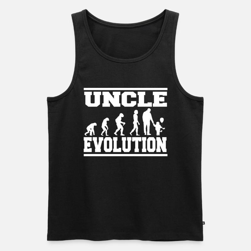 UNCLE EVOLUTION skjorte - Premium økologisk Tanktop for menn - svart