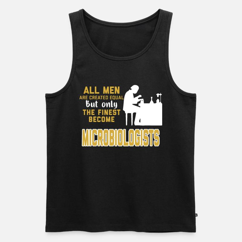 Funny Microbiologist Tee - Männer Premium Bio Tank Top - Schwarz