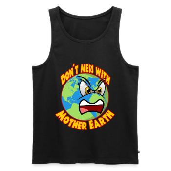 Klima Planet B Klimaschutz Greta - Männer Premium Bio Tank Top - Schwarz - Vorne - AI Model Male 178 light (178cm)
