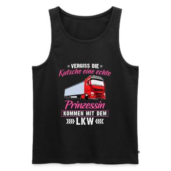 Vergiss die Kutsche Prinzessin LKW - Männer Premium Bio Tank Top - Schwarz - Vorne - Michal (187cm)