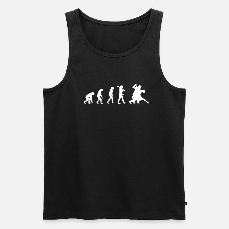 Salsa Evolution Epic Tea - Men's Premium Organic Tank Top - black
