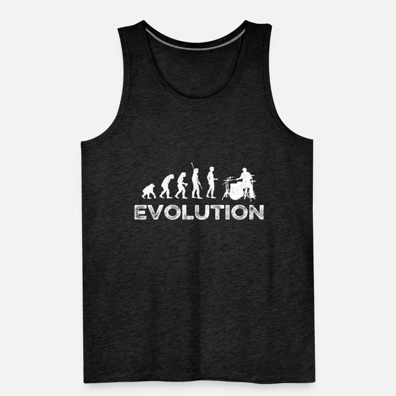 Evolution drummer drums Men's Premium Organic Tank Top