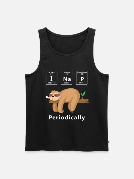 i nap periodically funny sloth - Men's Premium Organic Tank Top - black