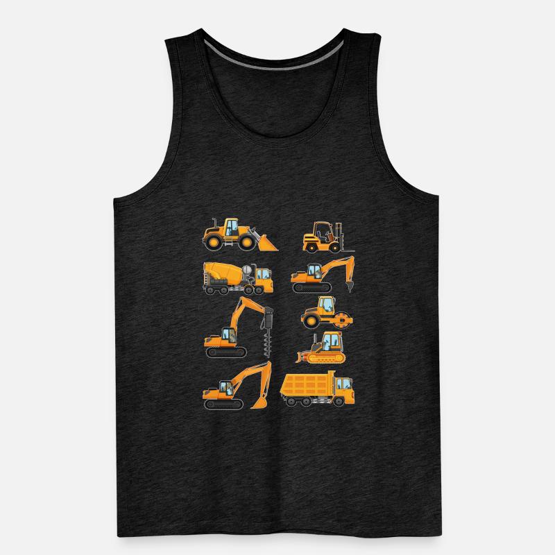 Bagger Baggerfahrer Männer Premium Bio Tank Top