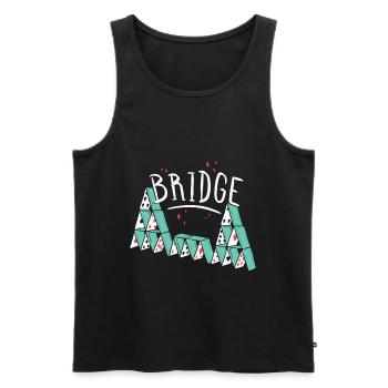 Bridge Kartenspiel - Männer Premium Bio Tank Top - Schwarz - Vorne - AI Model Male 178 light (178cm)