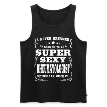 Super Sexy Rheumatologist - Männer Premium Bio Tank Top - Schwarz - Vorne - AI Model Male 178 light (178cm)