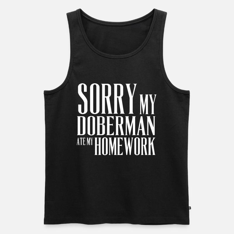 DOBERMAN - Männer Premium Bio Tank Top - Schwarz