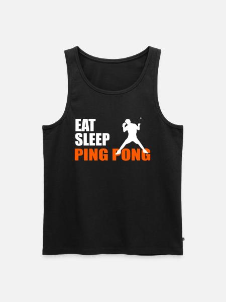 EAT. SLEEP. PING PONG. REPEAT. - Men's Premium Organic Tank Top - black