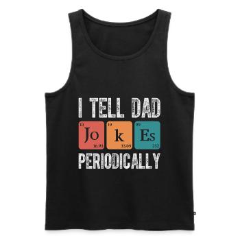 Dad saying motif - gift idea for Christmas - Men's Premium Organic Tank Top - black - Front - Michal (187cm)
