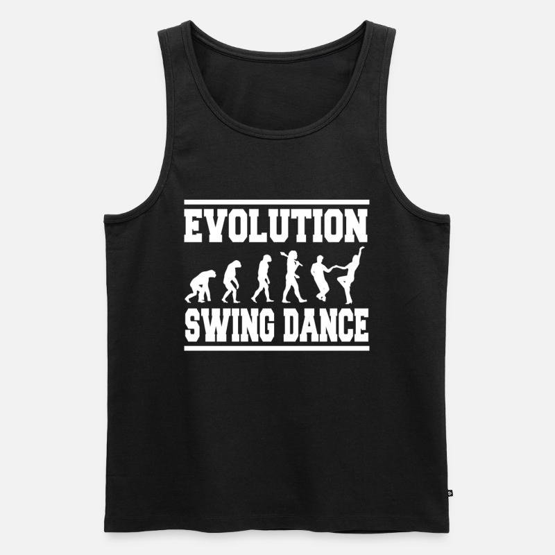 Danse swing évolution - Débardeur bio Premium Homme - noir