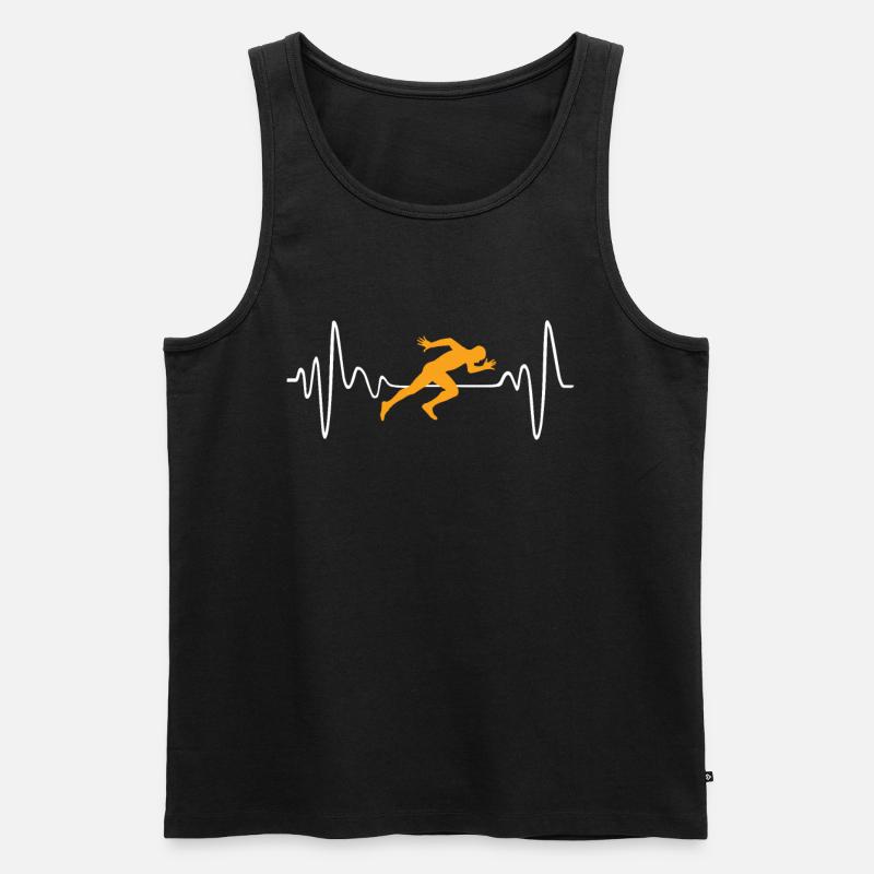 Sprinter - Männer Premium Bio Tank Top - Schwarz