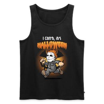 I can't think it's Halloween - Men's Premium Organic Tank Top - black - Front - AI Model Male 178 light (178cm)