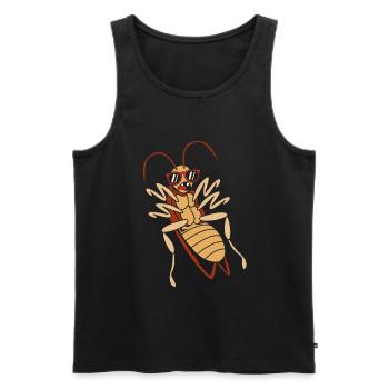 cockroach - Men's Premium Organic Tank Top - black - Front - AI Model Male 178 light (178cm)