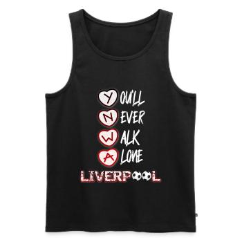 Liverpool Liverpool - Débardeur bio Premium Homme - noir - Devant - Michal (187cm)