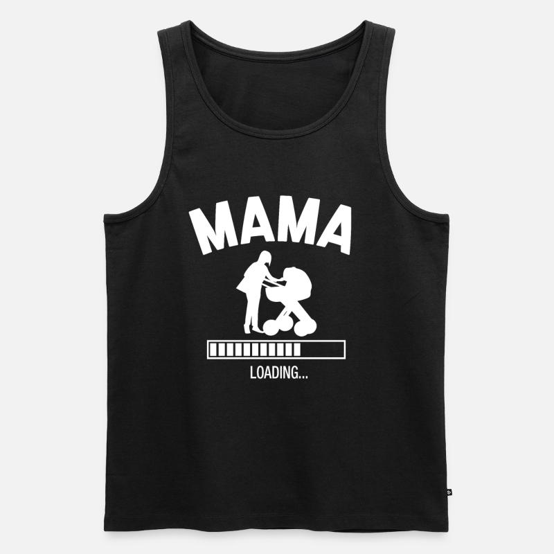 Future Mama - Männer Premium Bio Tank Top - Schwarz