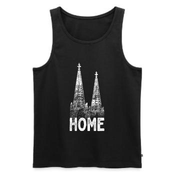Cologne Heimat Home Carnival Love Cologne Cologne Cathedral - Men's Premium Organic Tank Top - black - Front - AI Model Male 178 light (178cm)