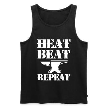 Blacksmith Anvil - Men's Premium Organic Tank Top - black - Front - AI Model Male 178 light (178cm)