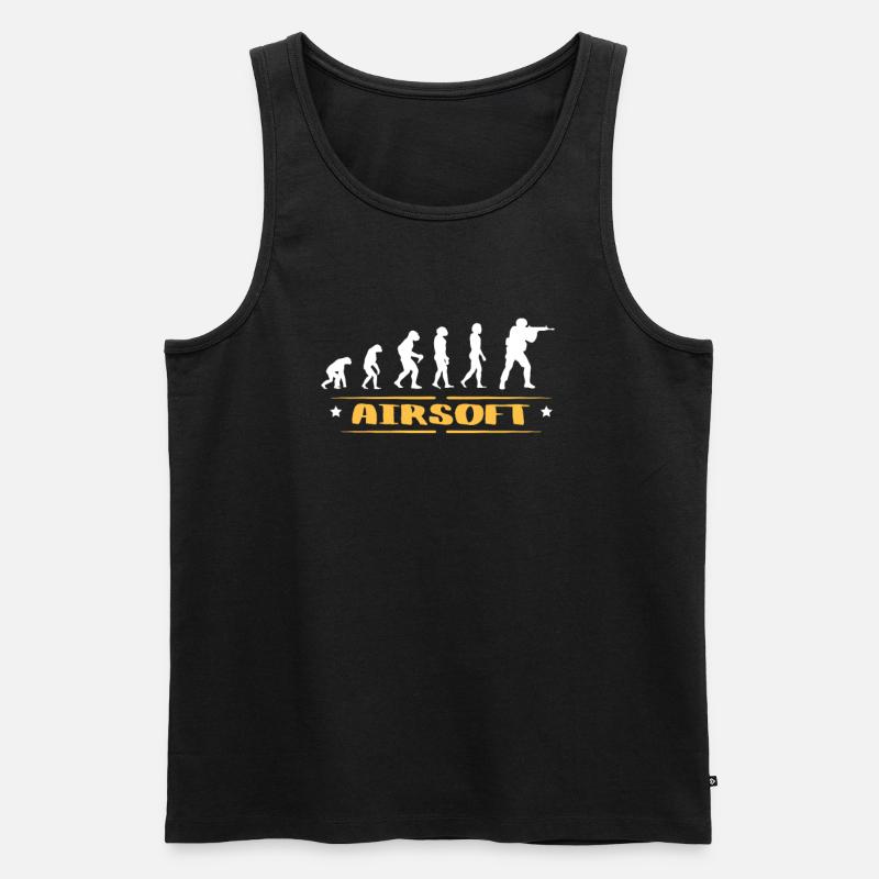EVOLUTION AIRSOFT - Männer Premium Bio Tank Top - Schwarz