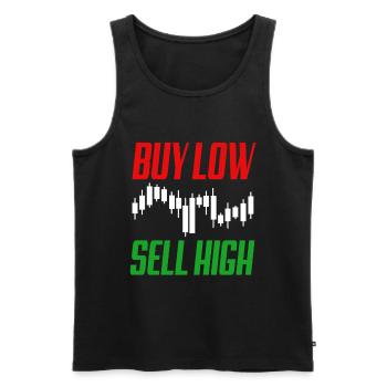 Börse Währung Wall Street Trader Forex - Männer Premium Bio Tank Top - Schwarz - Vorne - Michal (187cm)