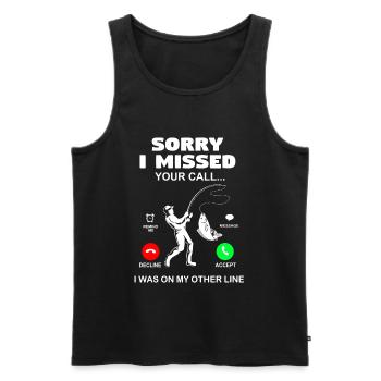 Fishing Fishing - Men's Premium Organic Tank Top - black - Front - Michal (187cm)