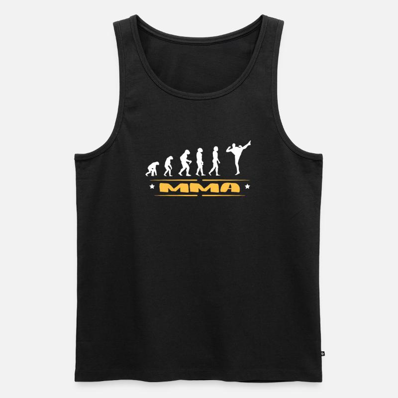 EVOLUTION MMA - Men's Premium Organic Tank Top - black