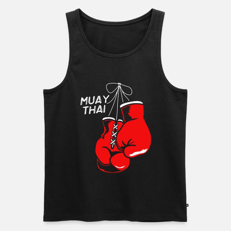 Muay Thai - Männer Premium Bio Tank Top - Schwarz