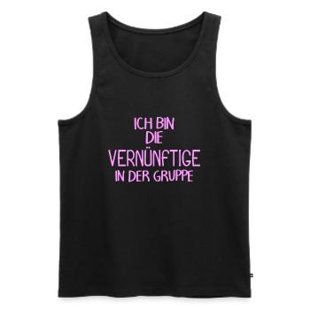 Lustiger Spruch Gruppe - Männer Premium Bio Tank Top - Schwarz - Vorne - Michal (187cm)