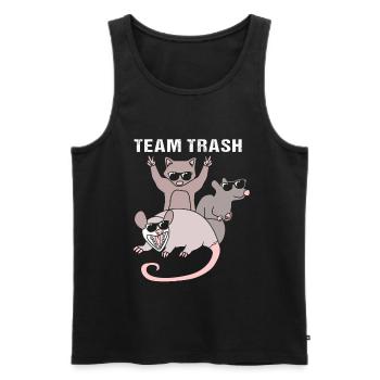 Opossum Possum - Men's Premium Organic Tank Top - black - Front - Michal (187cm)
