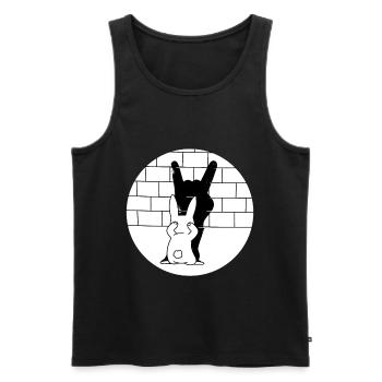 Evil Easter Easter Prison Rock Music - Men's Premium Organic Tank Top - black - Front - AI Model Male 178 light (178cm)