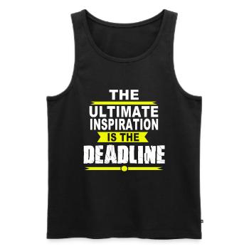 Designer Graphic Designer Graphic Designer Artist - Men's Premium Organic Tank Top - black - Front - Michal (187cm)