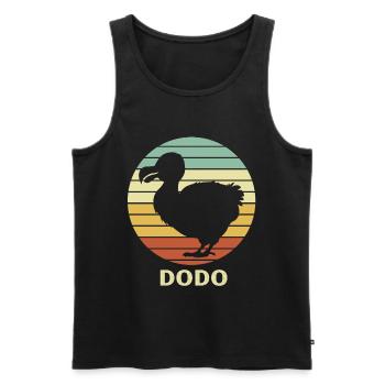 dodo - Men's Premium Organic Tank Top - black - Front - AI Model Male 178 light (178cm)