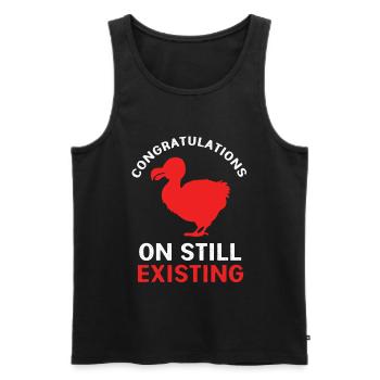 dodo - Men's Premium Organic Tank Top - black - Front - AI Model Male 178 light (178cm)