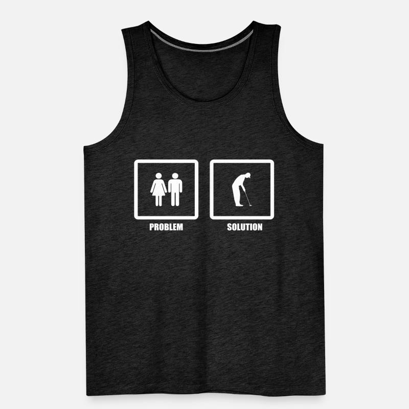 Problem Solved Minigolf Men's Premium Organic Tank Top