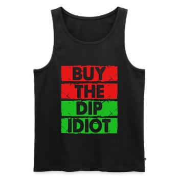 stock exchange - Men's Premium Organic Tank Top - black - Front - AI Model Male 178 light (178cm)