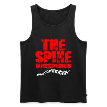 physiotherapist - Men's Premium Organic Tank Top - black - Front - AI Model Male 178 light (178cm)