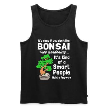 Bonsai Tree - Men's Premium Organic Tank Top - black - Front - AI Model Male 178 light (178cm)