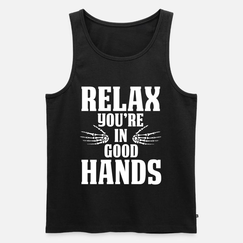 Physiotherapeut - Männer Premium Bio Tank Top - Schwarz