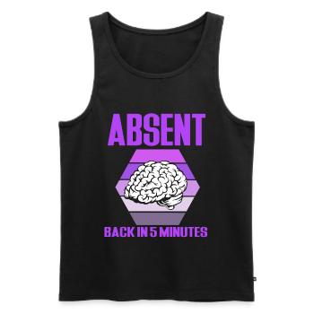 Epilepsie - Männer Premium Bio Tank Top - Schwarz - Vorne - AI Model Male 178 light (178cm)