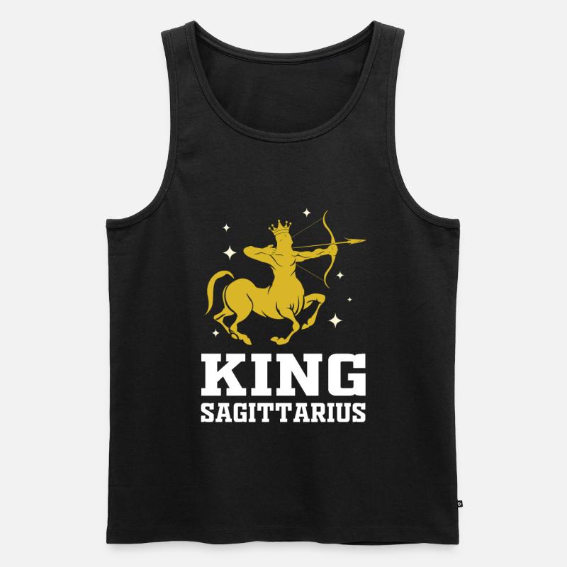 Schütze Sternzeichen - Männer Premium Bio Tank Top - Schwarz