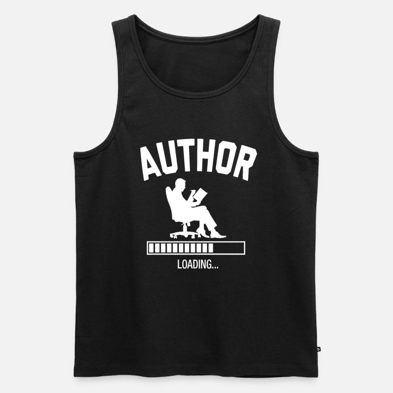 Future Author - Männer Premium Bio Tank Top - Schwarz
