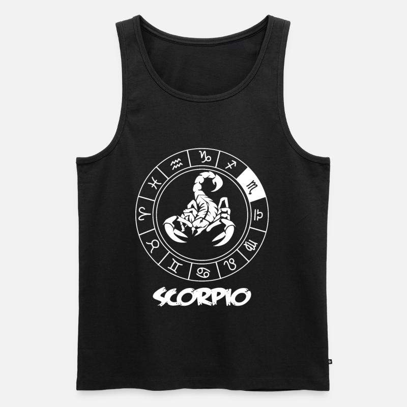 Skorpion Sternzeichen - Männer Premium Bio Tank Top - Schwarz