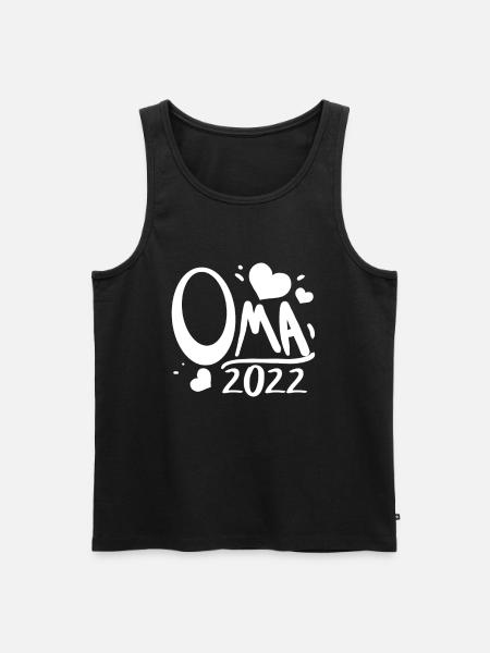 Oma 2022 - Werdende Oma - Männer Premium Bio Tank Top - Schwarz