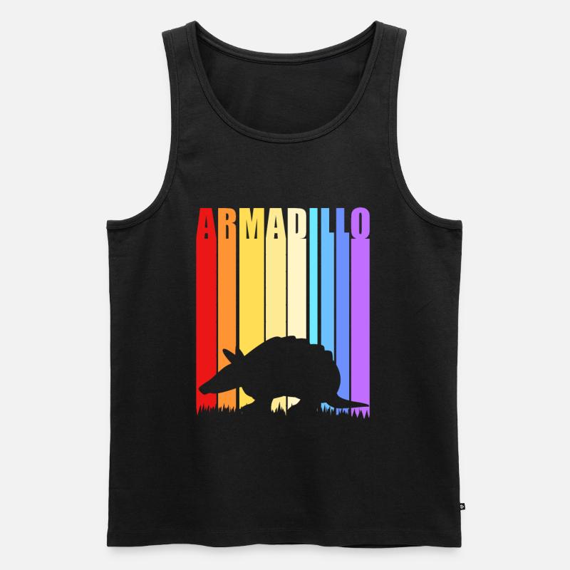 Armadillo - Männer Premium Bio Tank Top - Schwarz