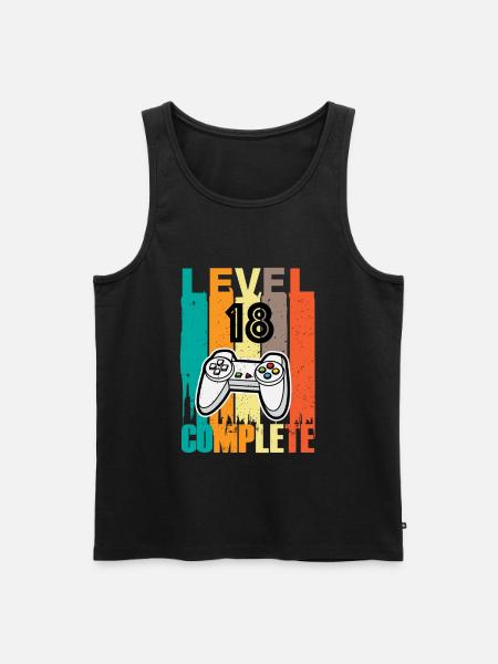 Level 18 Complete Controller 18th Birthday - Men's Premium Organic Tank Top - black