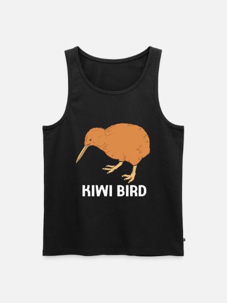 kiwi-oiseau kiwi - Débardeur bio Premium Homme - noir