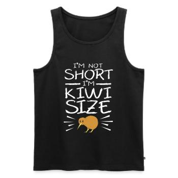 kiwi-vogel Kiwi Vogel - Männer Premium Bio Tank Top - Schwarz - Vorne - AI Model Male 178 light (178cm)