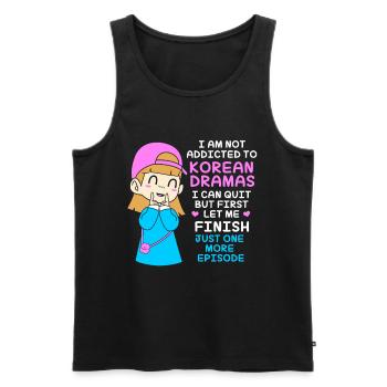 K-Pop Korea-Popmusik Kdrama Kpop Korea Koreanisch - Männer Premium Bio Tank Top - Schwarz - Vorne - AI Model Male 178 light (178cm)